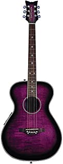 Daisy Rock 6 String Acoustic-Electric Guitar, Right, Plum Purple Burst (DR6222-A-U)