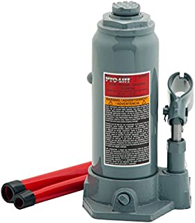 Pro-Lift B-006D Grey Hydraulic Bottle Jack - 6 Ton Capacity