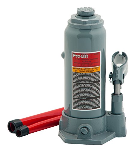 Pro-Lift B-006D Grey Hydraulic Bottle Jack - 6 Ton Capacity