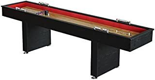 Hathaway BG1203 Avenger 9-Foot Avenger Shuffleboard for Family Game Rooms with Padded Gutters, Leg Levelers, 8 Pucks and Wax