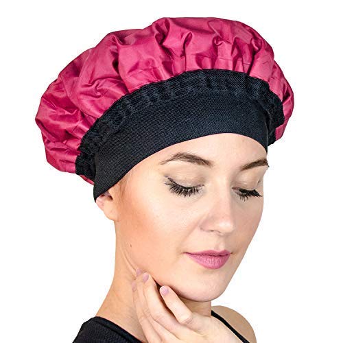 Luxury Hair Cap for Deep Conditioning. A heat cap to Hydrate, Moisturize and condition. The Cordless Hair Steamer for Natural or Damaged Hair (Steam heated, by Magic Gel)