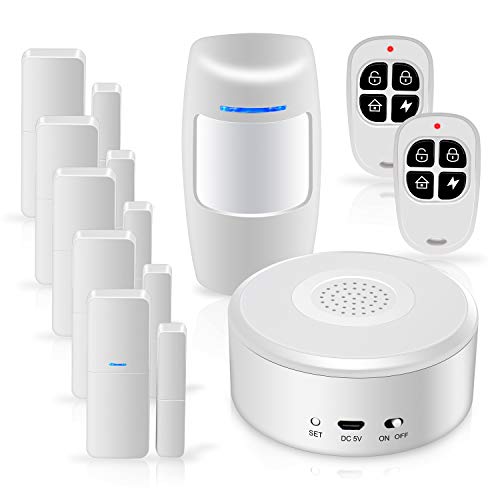 Smart Security System WiFi Alarm System Kit Wireless with APP Push and Calling Alarms DIY No Monthly Fee for Home Apartment Office Store and Business