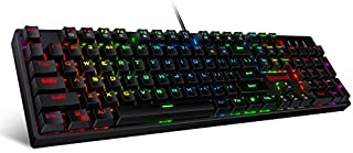 Redragon K582 SURARA RGB LED Backlit Mechanical Gaming Keyboard with104 Keys-Linear and Quiet-Red Switches