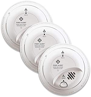 First Alert BRK SC9120B-3 Hardwired Smoke and Carbon Monoxide (CO) Detector with Battery Backup, 3-Pack