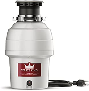 Waste King L-3200 Garbage Disposal with Power Cord, 3/4 HP