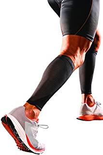 Shock Doctor SVR Recovery Compression Calf Sleeve, Black, Adult-Medium