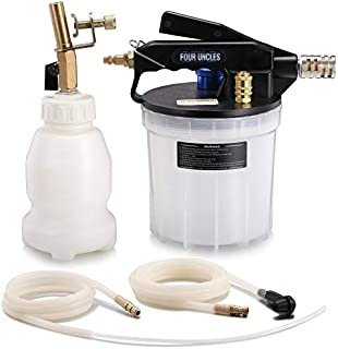 FOUR UNCLES 2L Vacuum Brake Bleeder Air Brake Bleeder Kit with 2L Brake Fluid Extractor and 1L Refilling Bottle