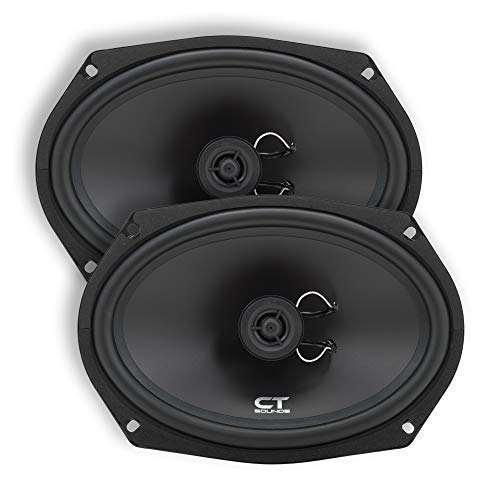 CT Sounds 6x9 Inch Coaxial Car Speakers (Pair) - 2 Way Full Range, 40W (RMS) | 80W Max Power Per Speaker, Silk Dome, Easy Mounting, 4 Ohm Impedance - Bio 6x9