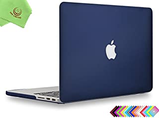 UESWILL Matte Hard Case for MacBook Pro (Retina, 15 inch, Mid 2012/2013/2014/Mid 2015), Model A1398, NO CD-ROM, NO Touch Bar, Navy Blue