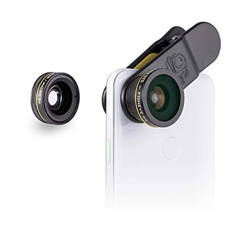 Phone Lenses by Black Eye || Clip-on Lens (3 Lenses) Compatible with iPhone, iPad, Samsung Galaxy, and All Camera Phone Models - G4CB002