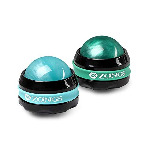 Massage Ball Manual Roller Massager 2-Pack Self Massage Therapy Tool for Sore Muscles, Shoulders, Neck, Back, Foot, Body, Deep Tissue, Stiffness, Joint Pain Relief  (Blue&Green)