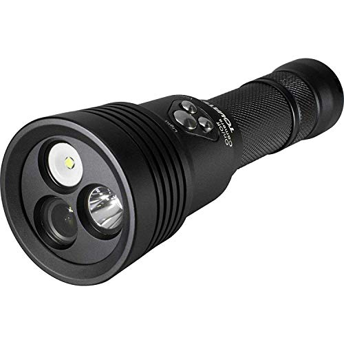 Tovatec MERA1080 1000 Lumen Divelight with Integrated 1080P HD Underwater Camera, Black, Compact