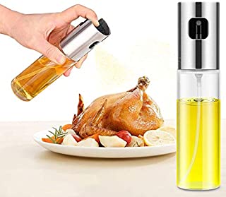 Oil Sprayer, Olive Oil Sprayer for Cooking,Olive Oil Spray Mister for Oil Versatile Glass Spray Olive oil bottle for Cooking,Vinegar Bottle Glass,For Cooking,Baking,Roasting,Grilling.