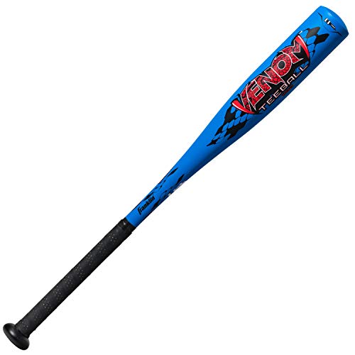 Franklin Sports Venom Aluminum Official Youth Tee Ball Bat - USA Regulation Approved - Perfect for Soft Core T-Balls - 25 Inch/14 Ounce (-11) Blue