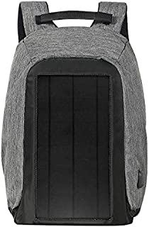 Jauch Solar Backpack London 40 Anti Theft | 10W Integrated Solar Panel with 5V USB Charging Port | 40 Litres | Water Resistant, Durable | Charges smartphones, tablets, GPS and other USB devices