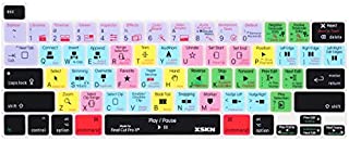 XSKN Final Cut Pro X 10 Silicone Shortcuts Keyboard Cover Skin for Touch Bar Models New MacBook Pro 16 inch A2141 US Version Keyboard