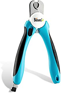 Dog Nail Clippers and Trimmer By Boshel - With Safety Guard to Avoid Over-cutting Nails & Free Nail File - Razor Sharp Blades - Sturdy Non Slip Handles - For Safe, Professional At Home Grooming