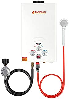 Camplux BW211 8L 2.11 GPM Propane Gas Outdoor Portable Tankless Water Heater