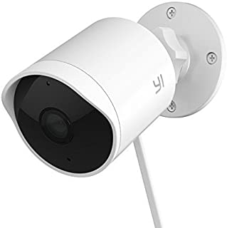 YI Outdoor Security Camera, 1080p Cloud Cam IP Waterproof Night Vision Surveillance System with 24/7 Emergency Response, Motion Detection, Activity Alert, Deterrent Alarm, Phone App, Works with Alexa
