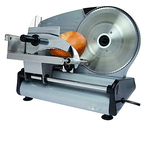 Electric Commercial Meat Slicer, Machine Food Cutting, Deli Slice Veggie Cutter Kitchen 8.7