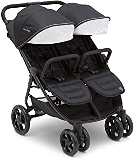 Jeep Destination Ultralight Side x Side Double Stroller, Midnight (Black)