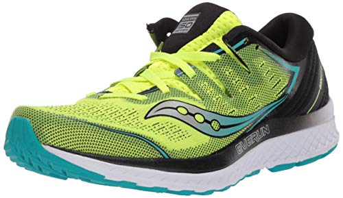 Saucony Men's Guide ISO 2 Running Shoe, Citron/Black, 11 M US