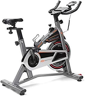 Goplus Indoor Cycling Bike, Stationary Bicycle with Flywheel and LCD Display, Cardio Fitness Cycle Trainer Professional Exercise Bike for Home and Gym Use (17 LBS Flywheel)