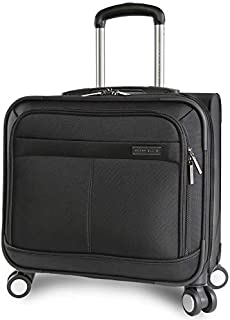 Perry Ellis 8-Wheel Spinner Mobile Office, Black