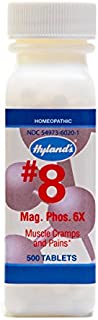 PMS Relief, Natural Homeopathic Relief of Menstrual Pain and Muscle Cramp Symptoms by Hyland's, Muscle Relaxer, Quick Dissolving #8 Cell Salt Magnesia Phosphoric 6X Tablets, 500 Count