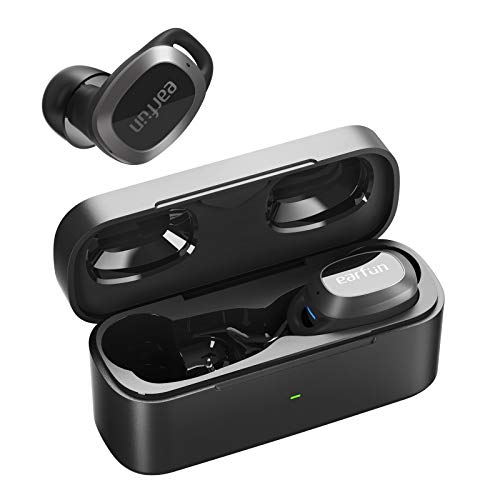 Wireless Earbuds Active Noise Cancelling, EarFun Free Pro 4 Mics Bluetooth 5.2 Earbuds with ANC Transparent Mode, 32H Play Time USB-C Wireless Charging,Touch Control, IPX5 Waterproof