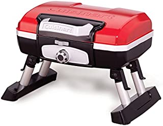 Cuisinart CGG-180T Petit Gourmet Portable Tabletop Gas Grill, Red