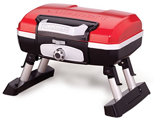 Cuisinart CGG-180T Petit Gourmet Portable Tabletop Gas Grill, Red