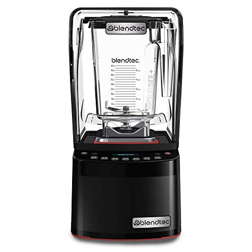 Blendtec Stealth 885 Commercial Blender, WildSide+ Jar, Blendtec Stealth Sound Enclosure, Strongest Commercial-Grade Power, Self-Cleaning, 42 Pre-programmed Cycles, Black