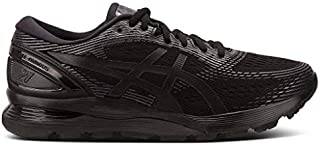 ASICS Men's Gel-Nimbus 21 Running Shoes, 10.5M, Black/Black