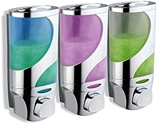 HotelSpaWave Luxury Soap/Shampoo/Lotion Modular-Design Shower Dispenser System (Pack of 3)