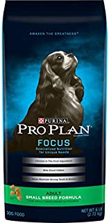 Purina Pro Plan Small Breed Dry Dog Food, FOCUS Small Breed Formula - 6 lb. Bag, PRO PLAN Adult Sml Brd Dog