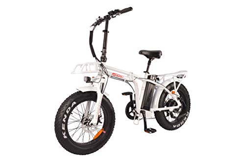 DJ Folding Bike 750W 48V 13Ah Bicycle, Pearl White