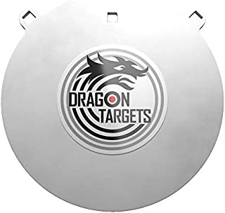 Dragon Targets AR500 Steel Targets ½ Inch Thick Laser Cut, 12'' Painted and Ready to Shoot AR500 Gong and Reactive Targets Made in USA