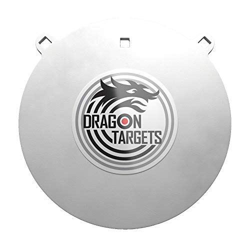 Dragon Targets AR500 Steel Targets ½ Inch Thick Laser Cut, 12'' Painted and Ready to Shoot AR500 Gong and Reactive Targets Made in USA