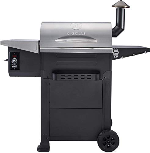 Z GRILLS Wood Pellet Grill & Smoker 8 in 1 Pellet Smoker with 600sq in Cooking Area,2020 New Temperature Control System Smoker ZPG-6002E