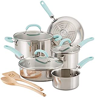 Rachael Ray 70412 Create Delicious Cookware Pots and Pans Set - 10 Piece