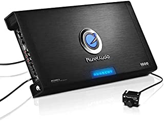 Planet Audio AC1800.5 5 Channel Car Amplifier - 1800 Watts, Full Range, Class A/B, 2-4 Ohm Stable, Mosfet Power Supply, Bridgeable