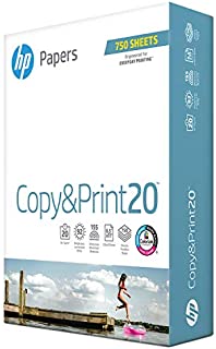 HP Paper 8.5x11 Printer Paper | Copy&Print 20 lb. | 1 Bulk Pack  750 Sheets | 92 Bright | Made in USA  FSC Certified | 200030R