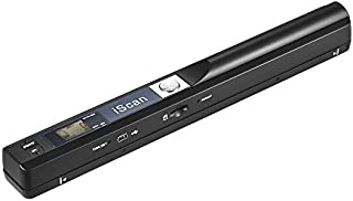 Aibecy Portable Handheld Wand Wireless Document & Images Scanner A4 Size 900DPI JPG/PDF Formate LCD Display for Business Reciepts Books (A)