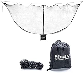 Foxelli XL Hammock Net  12ft Net for Hammocks, Lightweight Portable Hammock Netting, Fast and Easy Set Up, Fits All Camping Hammocks