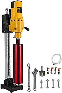 Happybuy Diamond Core Drilling Machine 205MM 8 Inch Concrete Core Drill Boring 110V 3980W Core Drill Rig with Stand Tool Wet Dry Concrete Brick Block Drilling (Drill Bit Diameter: 4.25Inch/108MM)