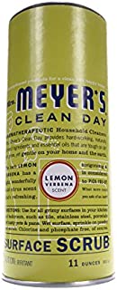 Mrs. Meyer's Clean Day Surface Scrub, Removes grime on Kitchen and Bathroom Surfaces, Non Scratching Powder, Lemon Verbena, 11 oz