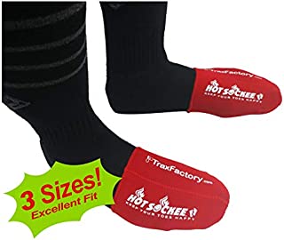 Hot Sockee - Neoprene Toe Warmers - Worn Inside Shoes or Boots - 3 Sizes - Cycling, Hiking, Winter Sports, Camping, Work & Construction Boots