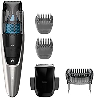 Philips Norelco BT7215/49, Vacuum Beard Trimmer Series 7200, Cordless Lithium-Ion Mustache and Beard Groomer for Men - NO BLADE OIL NEEDED