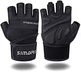 SIMARI Workout Gloves Men Women Full Finger Weight Lifting Gloves with Wrist Support for Gym Exercise Fitness Training Lifts Made of Microfiber and Spandex Fiber SMRG902